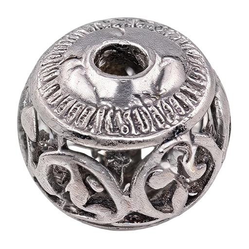 Silver Hollow Bead